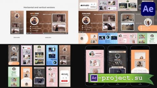 Videohive - Social Media Endscreens for After Effects - 42679176 - Project for After Effects
