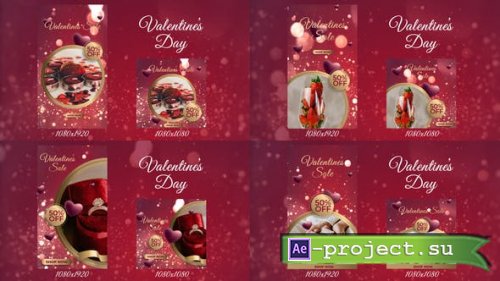 Videohive - Valentines day instagram stories and post - 42163807 - Project for After Effects