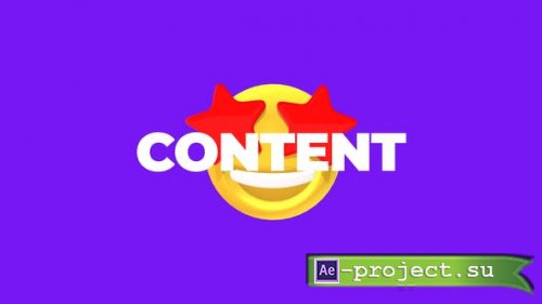 Videohive - Colorful Emoji Intro - 42720504 - Project for After Effects