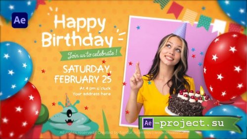 Videohive - Happy Birthday Intro || Happy Birthday Invitation - 42721284 - Project for After Effects