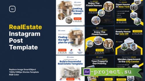 Videohive - Real Estate Instagram Post Template - 42680373 - Project for After Effects