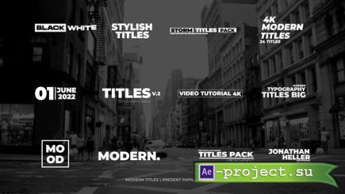 Videohive - Modern Titles | After Effects - 42729094 - Project for After Effects
