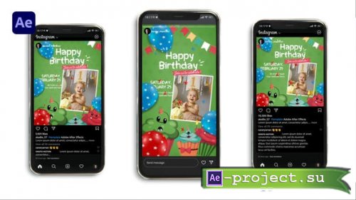 Videohive - Happy Birthday | Vertical - 42763403 - Project for After Effects