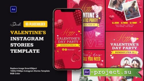 Videohive - Happy Valentines Day Instagram Stories - 42767877 - Project for After Effects