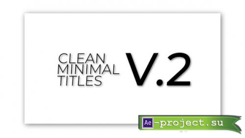 Videohive - Minimal Titles 1,0 | After Effects - 42760360 - Project for After Effects