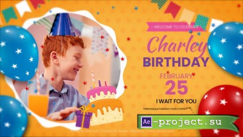 Videohive - Happy Birthday Intro - 42836998 - Project for After Effects
