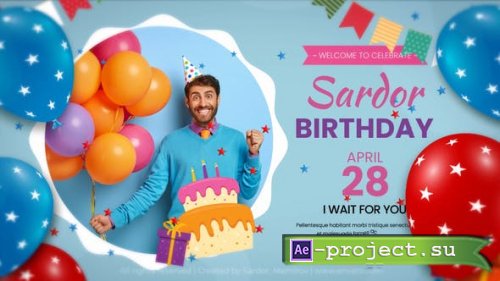 Videohive - Happy Birthday Intro || Happy Birthday Invitation - 42837069 - Project for After Effects
