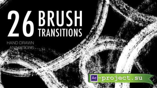 Videohive - 26 Brush Transitions Pack - 42763634 - Project for After Effects