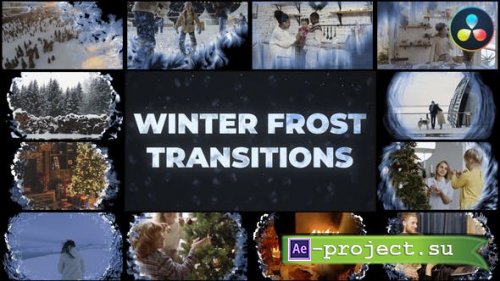 Videohive - Winter Frost Transitions for DaVinci Resolve - 42799035 - Project for DaVinci Resolve