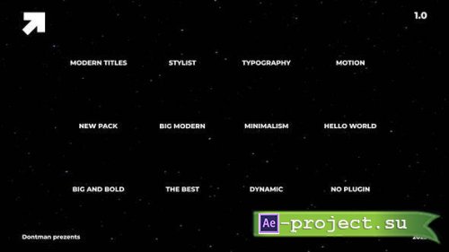 Videohive - Modern Text Titles 1.0 | After Effects Templates - 42843238 - Project for After Effects