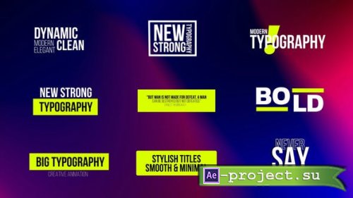 Videohive - Titles 4.0 | After Effects - 42843367 - Project for After Effects