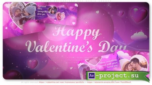 Videohive - Happy Valentines Day Media Opener - 42801192 - Project for After Effects