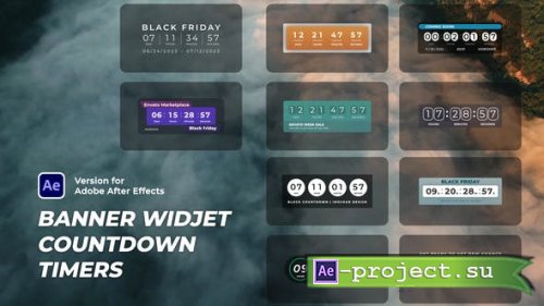 Videohive - Banner Widget Countdown Timers - 42801606 - Project for After Effects