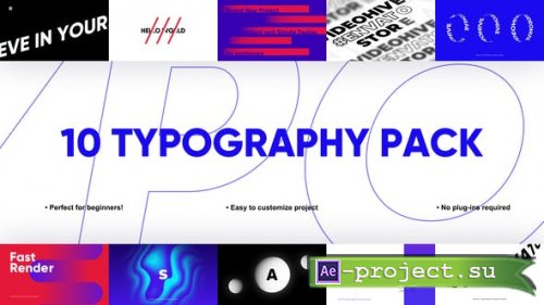 Videohive - 10 Accurate Typography Pack | After Effects - 42868168 - Project for After Effects