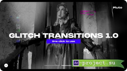 Videohive - Glitch Transitions - 42879978 - Project for After Effects