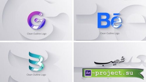 Videohive - Clean Shadow Outline Logo - 42856214 - Project for After Effects