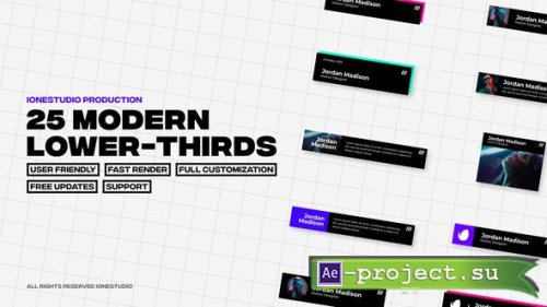 Videohive - Modern Lower-Thirds - 42890995 - Project for After Effects