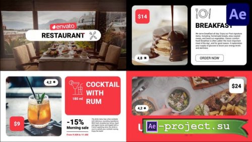 Videohive - Modern Restaurant Food Menu for After Effects - 42879821 - Project for After Effects