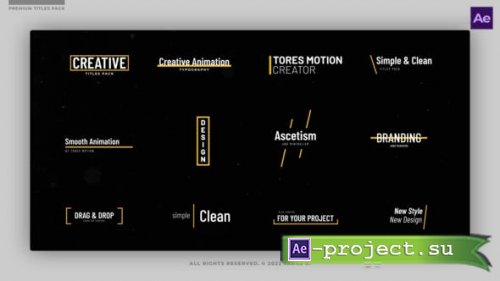 Videohive - Minimal Titles 2.0  AE - 42904937 - Project for After Effects