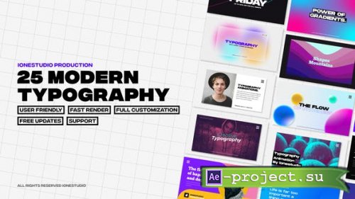 Videohive - Modern Typography - 42907460 - Project for After Effects