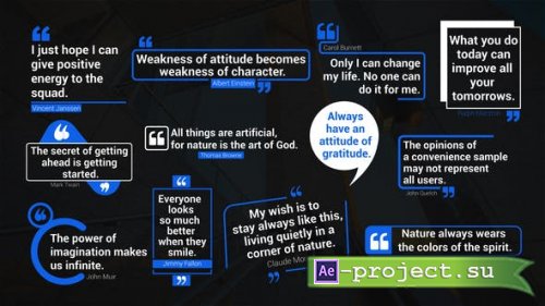 Videohive - Minimal Quotes Lower Thirds - 42901117 - Project for After Effects
