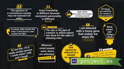 Videohive - Quotes Lower Thirds - 42901482 - Project for After Effects