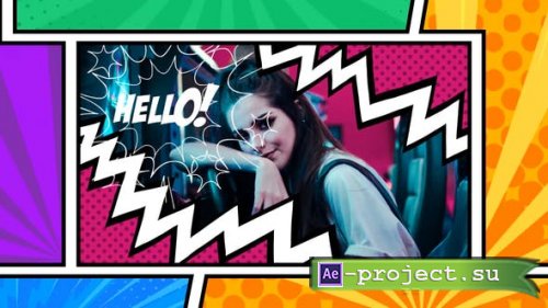 Videohive - Comic page Intro - 42971160 - Project for After Effects