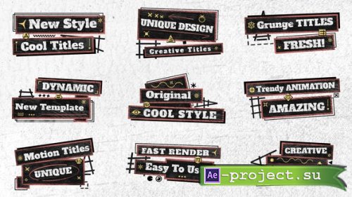 Videohive - Black Grunge Titles - 42973022 - Project for After Effects