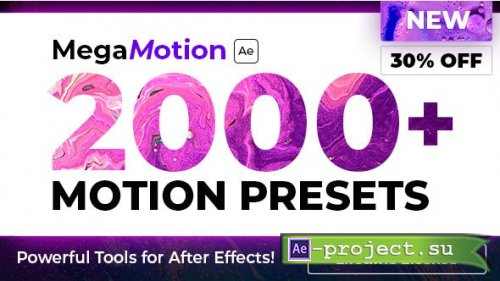 Videohive - MegaMotion | Animation Motion Presets - 40576931 - Project & Script for After Effects