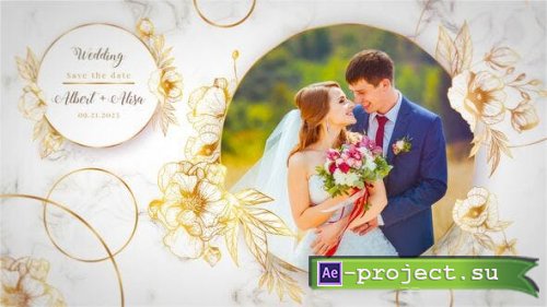 Videohive - Golden Wedding Slideshow - 42982950 - Project for After Effects