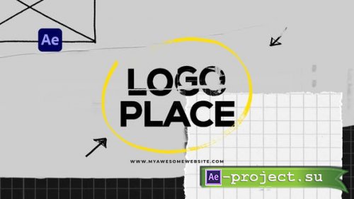 Videohive - Grunge Logo Scribble Paper - 43007634 - Project for After Effects