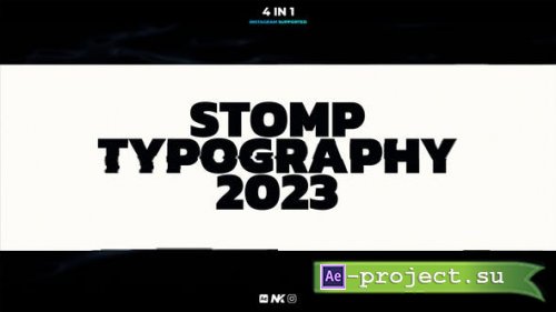 Videohive - 2023 Stomp Typography - 42975809 - Project for After Effects