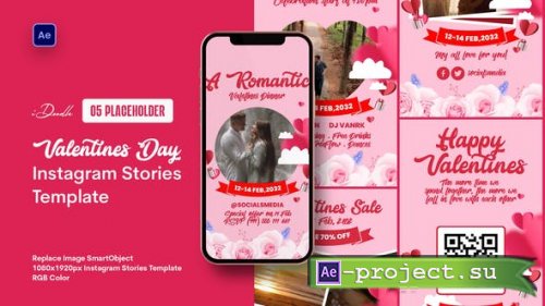 Videohive - Valentine's Day Instagram Stories Template - 42992222 - Project for After Effects