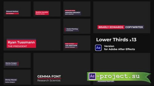 Videohive - Lower Thirds - 43015792 - Project for After Effects