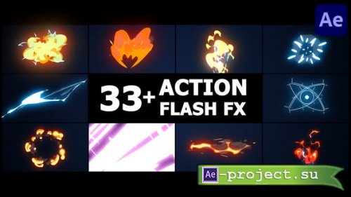 Videohive - Action Flash FX Overlays | After Effects - 43037487 - Project for After Effects