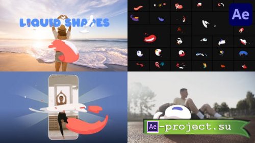 Videohive - Colorful Liquid Shapes for After Effects - 43037838 - Project for After Effects