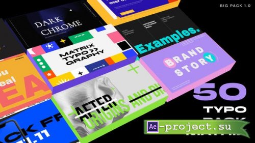 Videohive - Typography Pack MATRIX Text Slides - 43008424 - Project for After Effects