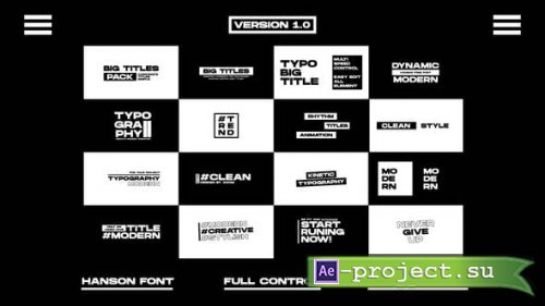 Videohive - Modern Big Titles | After Effects - 43052747 - Project for After Effects