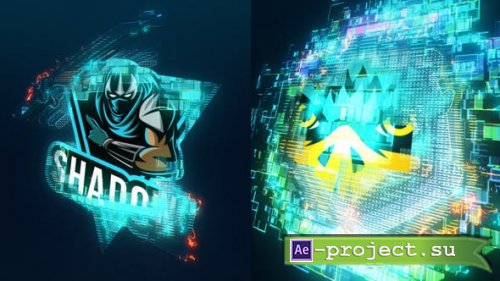 Videohive - Pixel Scan Logo Reveal - 43045449 - Project for After Effects