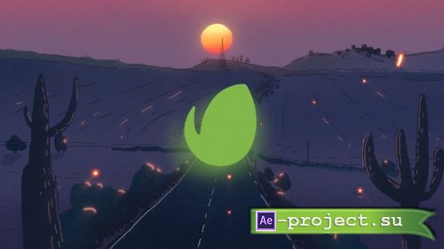 Videohive - Desert Sunset Logo Animation - 43073982 - Project for After Effects