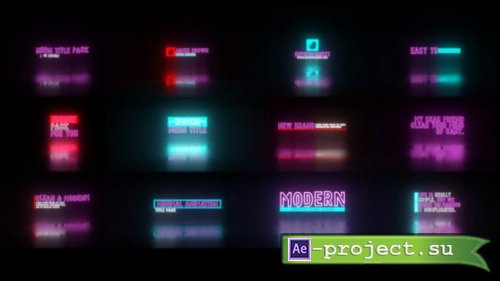 Videohive - Neon Title Pack - 43005744 - Project for After Effects
