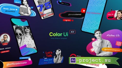 Videohive - Color UI Kit - 43116510 - Project for After Effects