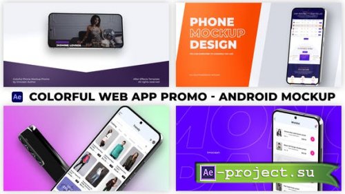 Videohive - Colorful Web App Promo - Android Mockup - 43040813 - Project for After Effects