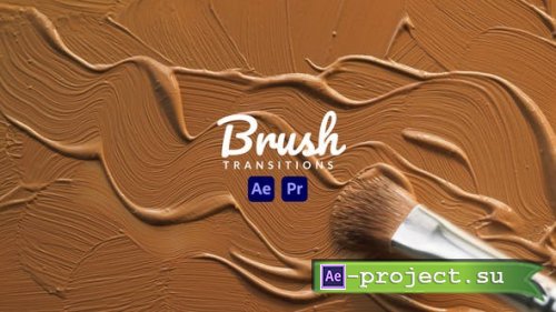 Videohive - Brush Transitions - 43133372 - Project for After Effects