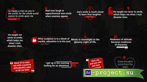 Videohive - Minimal Quotes Title Designs - 43126567 - Project for After Effects