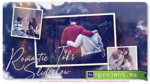 Videohive - Romantic Inks Slideshow - 43178869 - Project for After Effects