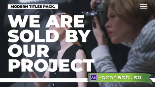 Videohive - Modern Titles - AE - 42256060 - Project for After Effects