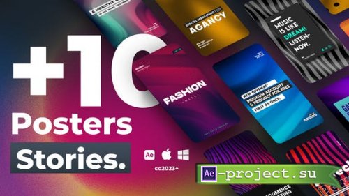 Videohive - 10 Posters Instagram Stories - 43146242 - Project for After Effects