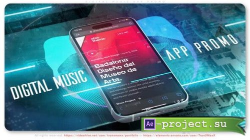 Videohive - Digital Music App Promo - 43193558 - Project for After Effects