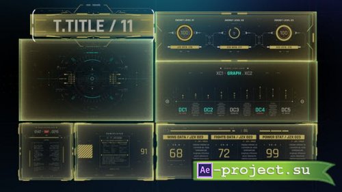 Videohive - HUD Screen Interface 3D 4 - 43188933 - Project for After Effects